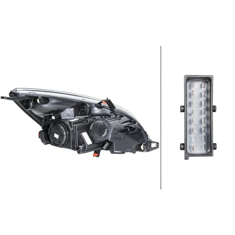 Hella Headlight Headlamp H7/H1 Right 1ES 354 830-041