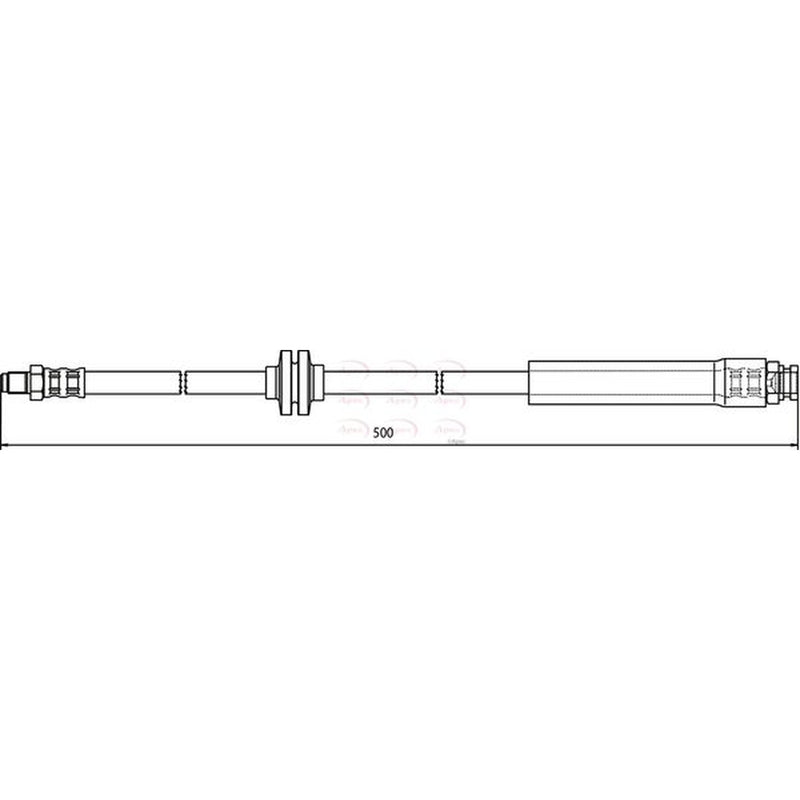 Apec Brake Hydraulic Hose Line Front HOS3738