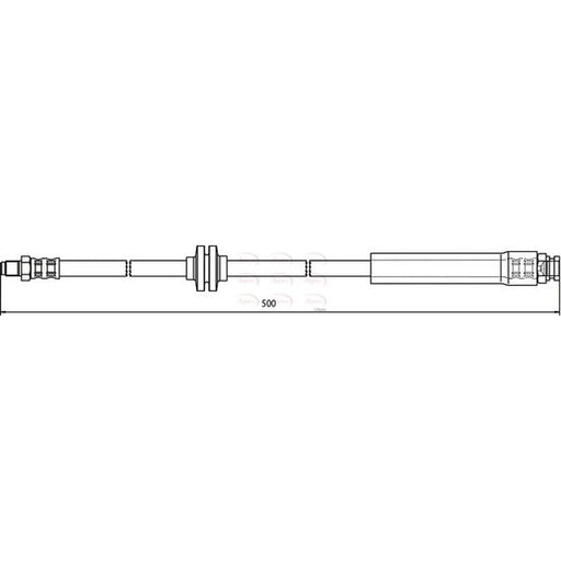 Apec Brake Hydraulic Hose Line Front HOS3738