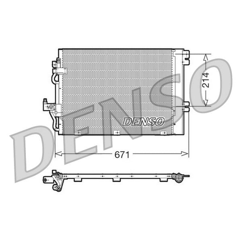 Denso Air Conditioning Condenser DCN20009