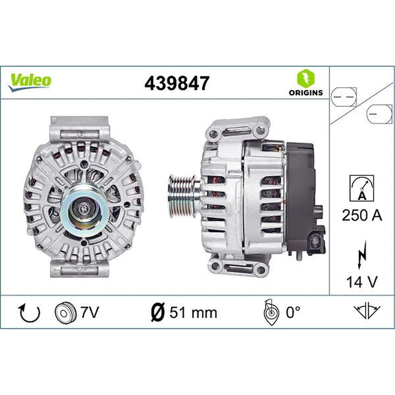 Valeo Car Alternator 12V 439847