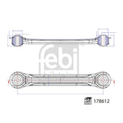 Febi Control/Trailing Arm Rear Right 178612
