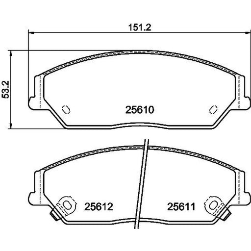 Mintex Front Brake Pad Set MDB3290