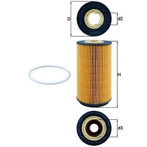 Mahle Engine Oil Filter OX 557D