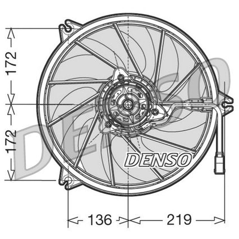 Denso Engine Cooling Fan DER21009