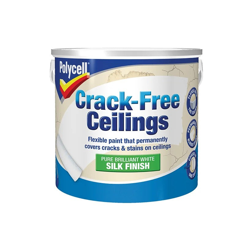 Polycell Crack-Free Ceilings Smooth Silk 2.5 litre - 5092994