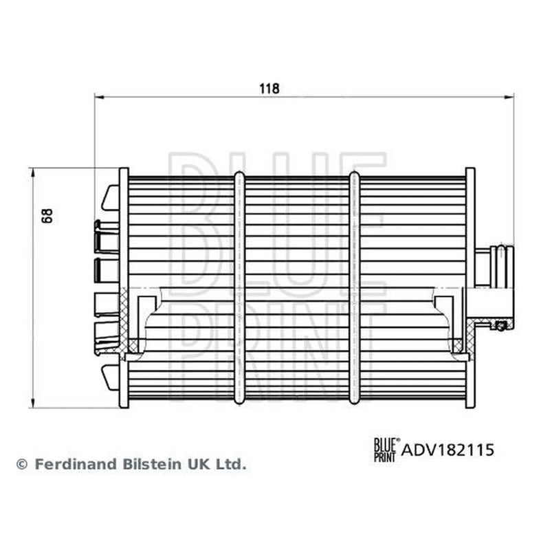 Blue Print Engine Oil Filter ADV182115