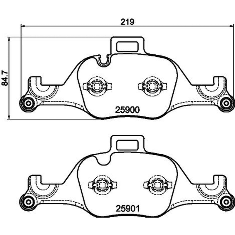 DON Front Brake Pad Set PCP2123