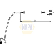 NAPA Brake Hydraulic Hose Line Rear Left NBH1129