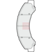 Apec Front Brake Pad Set PAD1889