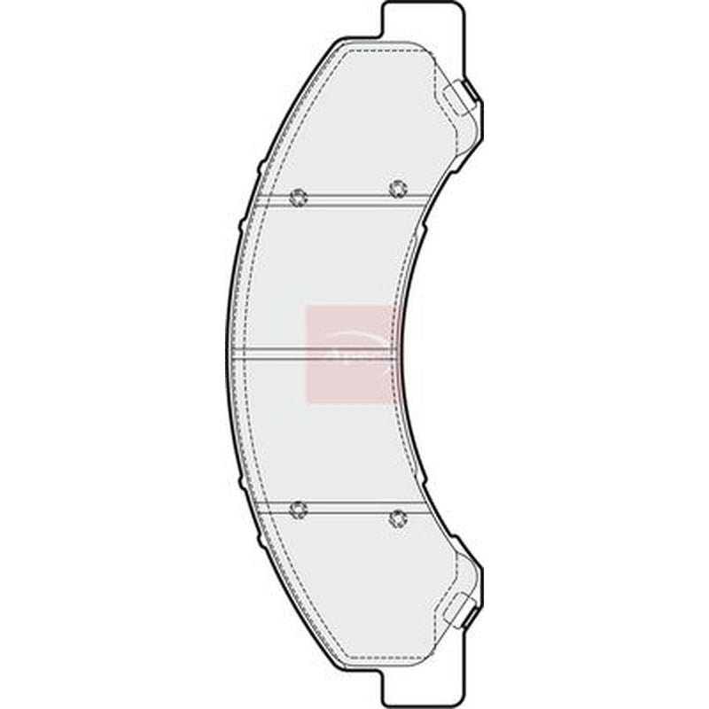 Apec Front Brake Pad Set PAD1889