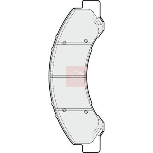 Apec Front Brake Pad Set PAD1889