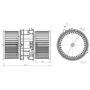 NRF Heater Blower Fan 34290