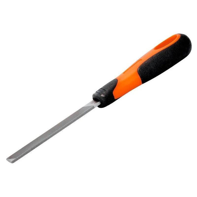 Bahco 1-100-06-2-2 ERGO™ Handled Flat Second Cut File 150mm (6in) - 1-100-06-2-2