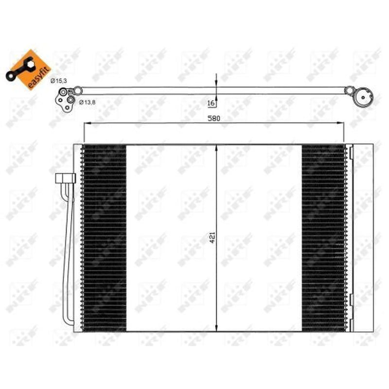 NRF Air Conditioning Condenser 35537