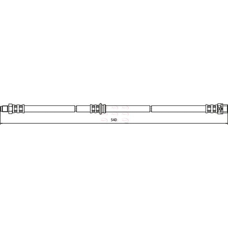 Apec Brake Hydraulic Hose Line Rear HOS3591