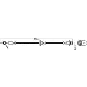 Abtex Brake Hydraulic Hose Line Front Left ABH1082L