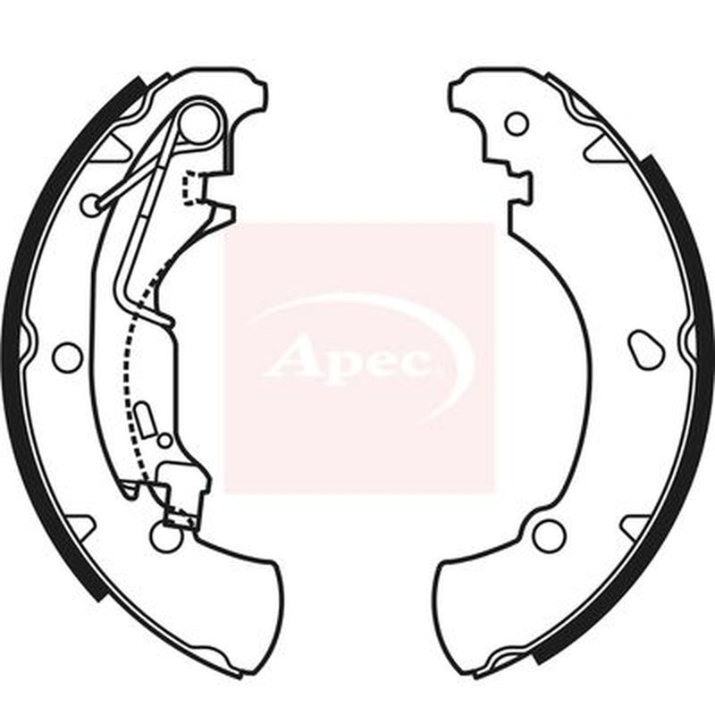 Apec Brake Shoe Set Axle Kit SHU667