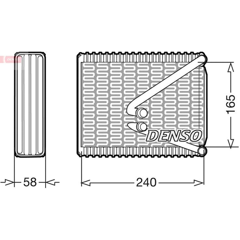 Denso Air Conditioning Evaporator DEV09010