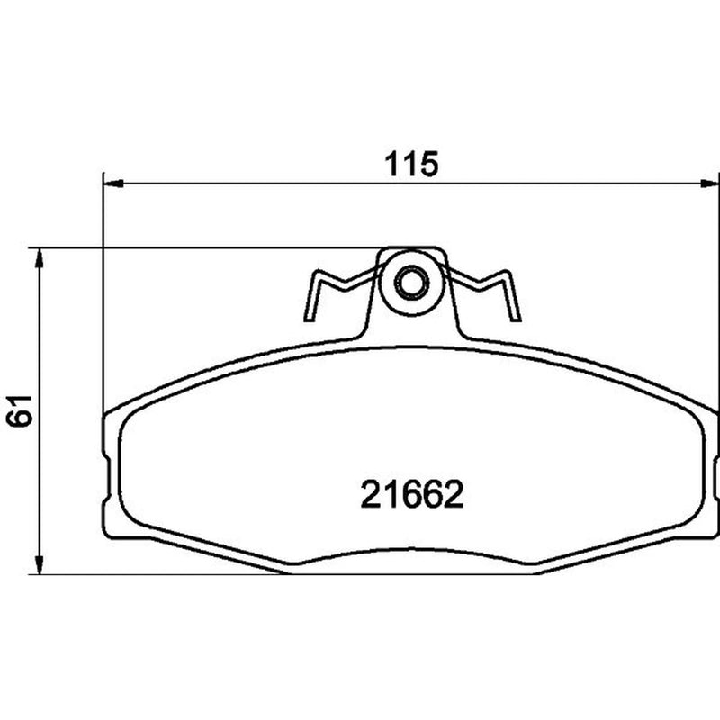 DON Front Brake Pad Set PCP1355