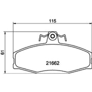 DON Front Brake Pad Set PCP1355