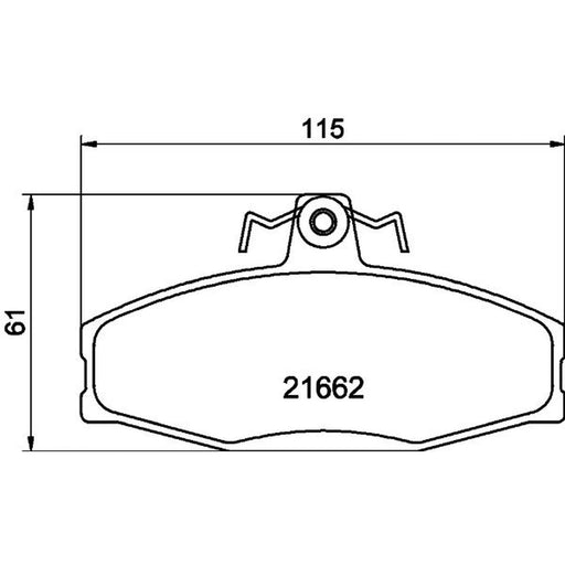 DON Front Brake Pad Set PCP1355
