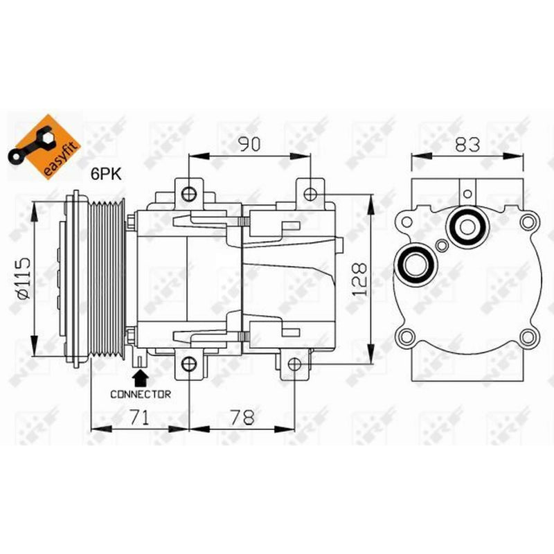 NRF Air Conditioning Compressor 32110