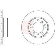 Apec 2 x Vented Front Brake Discs DSK2090