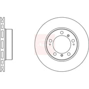 Apec 2 x Vented Front Brake Discs DSK2090