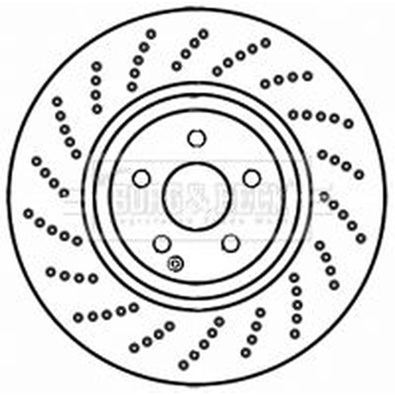 Borg & Beck 2 x / Front Brake Discs BBD5950S