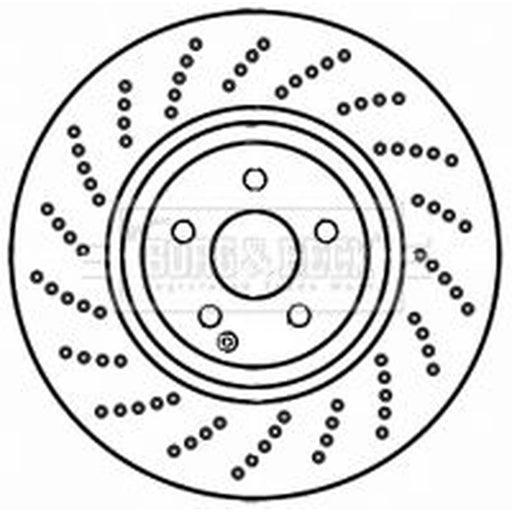 Borg & Beck 2 x / Front Brake Discs BBD5950S