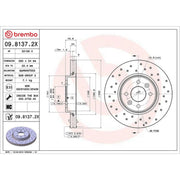 Brembo Xtra 2 x / Front Brake Discs 09.8137.2X