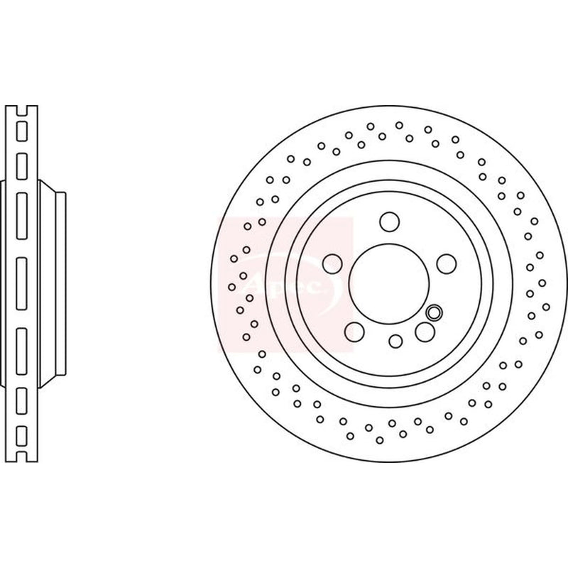 Apec / Rear Brake Discs DSK3007