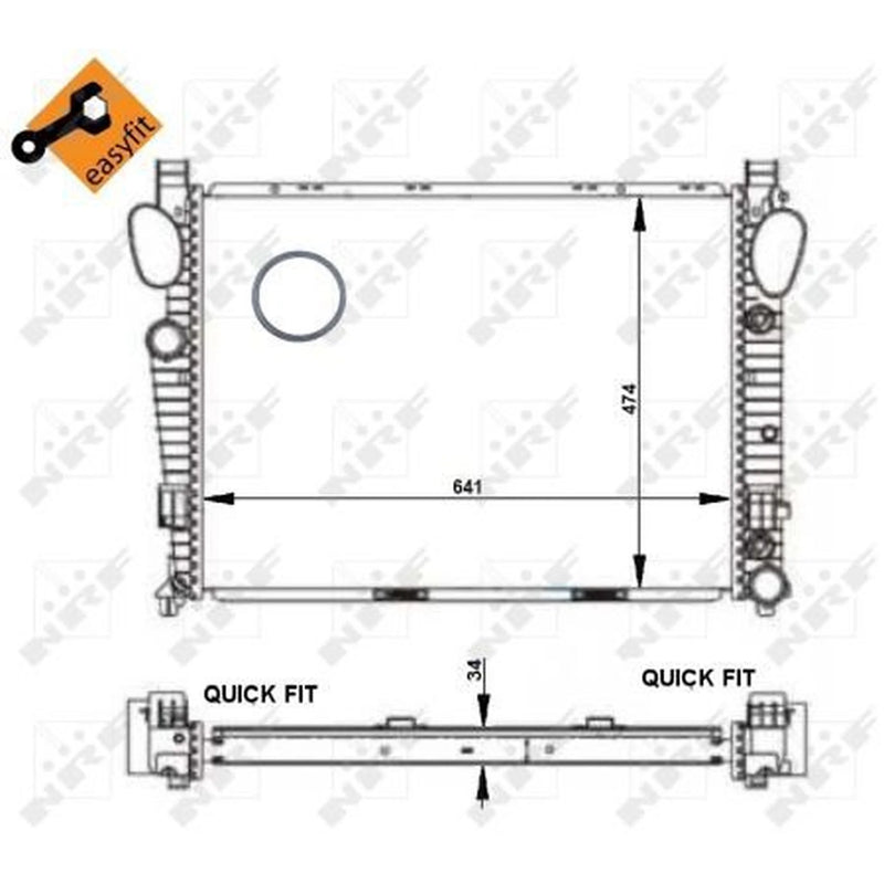 NRF Engine Radiator 55337