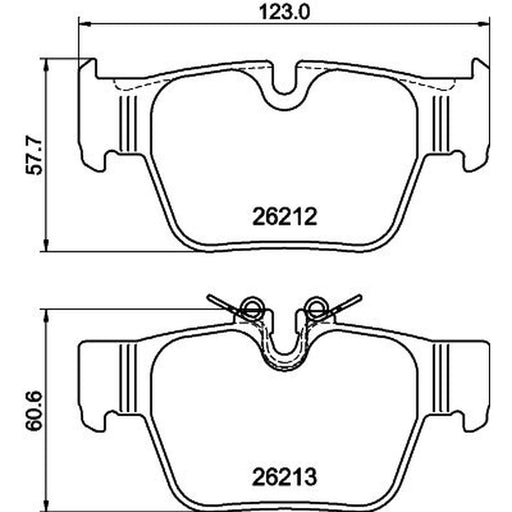 DON Rear Brake Pad Set PCP2017