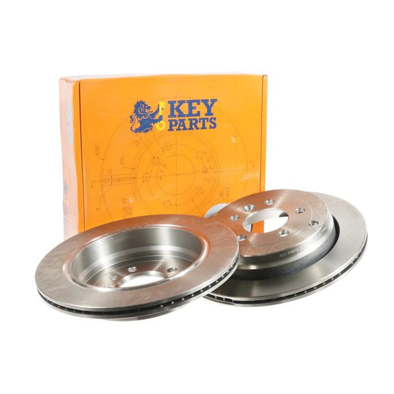 Key Parts 2 x Vented Rear Brake Discs KBD4532