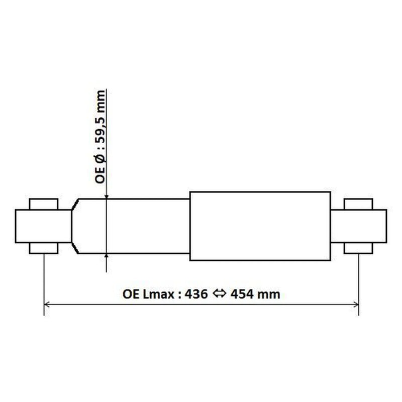 KYB Shock Absorber Damper Strut Rear 3450003