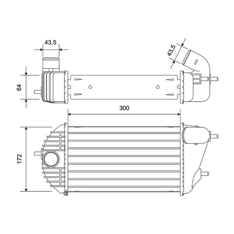Valeo Intercooler (Charge Air Cooler) 822991