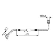 Bosch Brake Hydraulic Hose Line Front Left 1 987 476 511