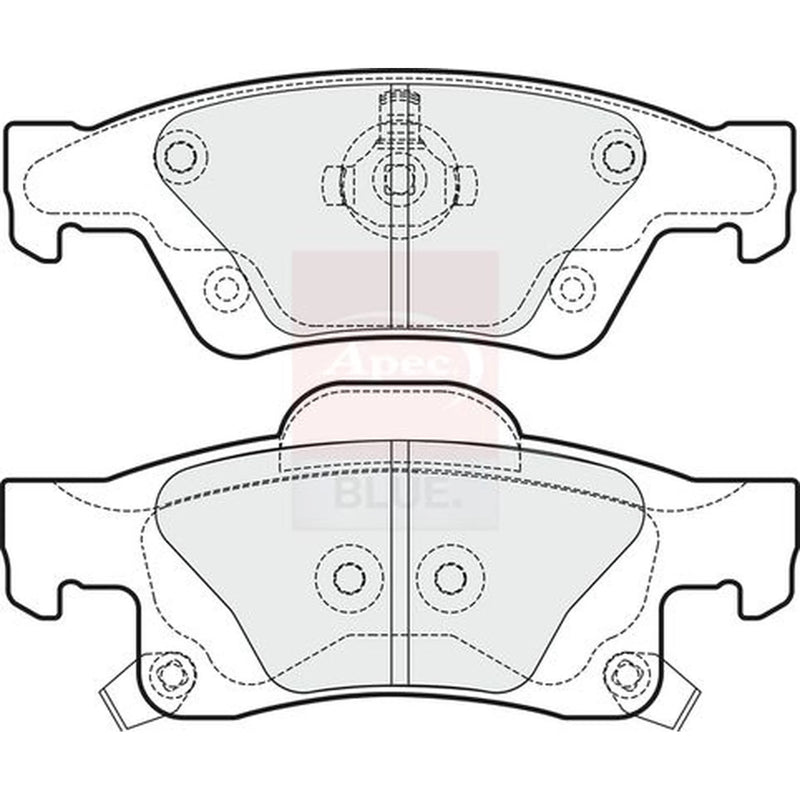 Apec Rear Brake Pad Set PD4274