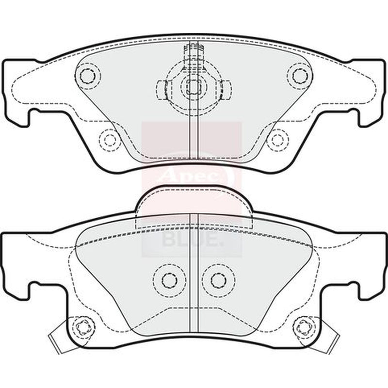 Apec Rear Brake Pad Set PD4274