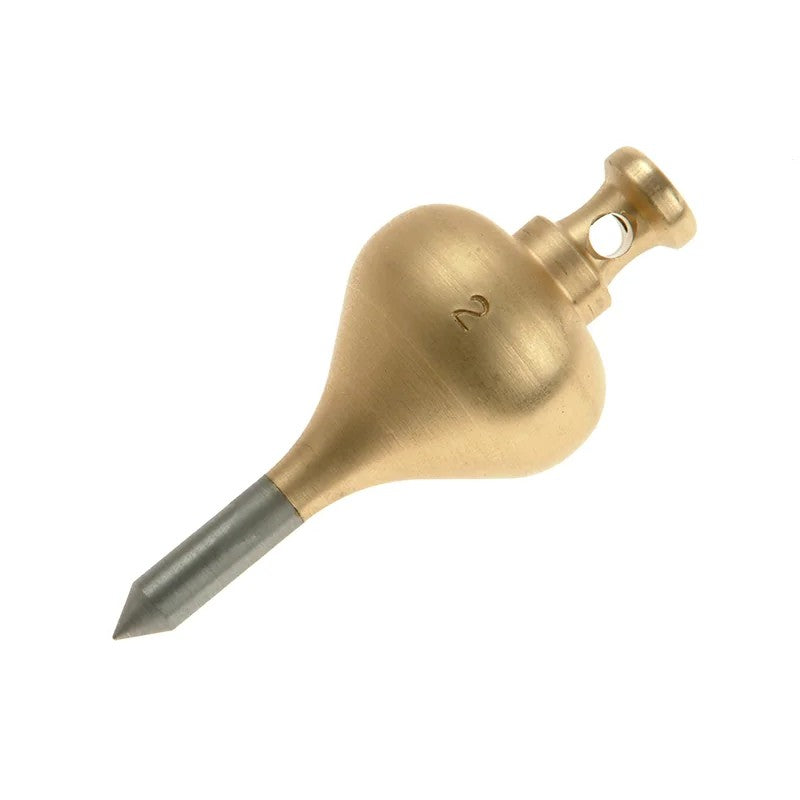 Monument 249D Brass Plumb Bob 128g (4.1/2oz) Size 2 - 249D