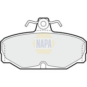 NAPA Rear Brake Pad Set NBP1849