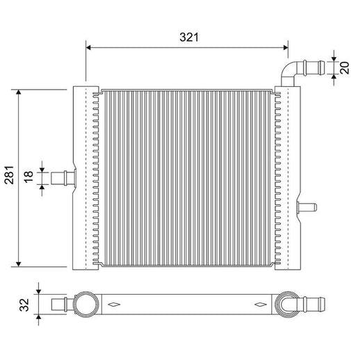 Valeo Engine Radiator 701181