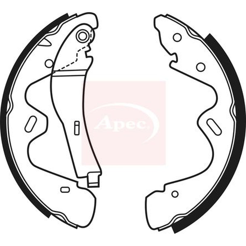 Apec Brake Shoe Set Axle Kit SHU682