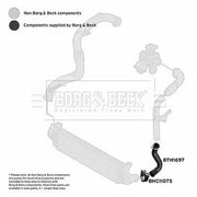 Borg & Beck Intercooler Turbo Charge Air Hose BTH1697