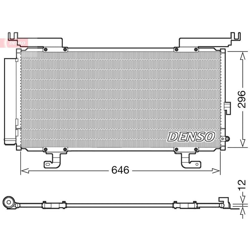 Denso Air Conditioning Condenser DCN36004