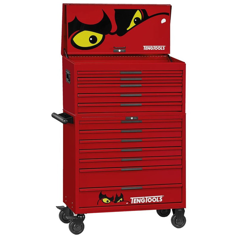 Teng Tools Mobile Tool Storage 37" PRO35™ 12 Drawer Red