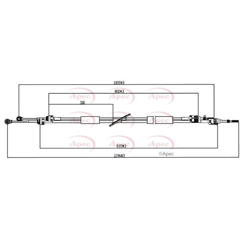 Apec Manual Transmission Cable Pull CAB7033