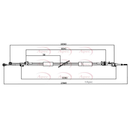 Apec Manual Transmission Cable Pull CAB7033